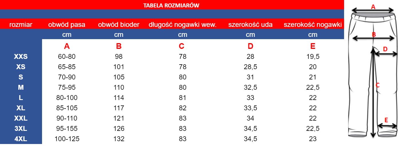 Spodnie kucharskie